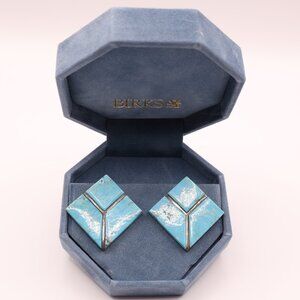 Vintage Navajo Turquoise & Sterling Silver Earrings